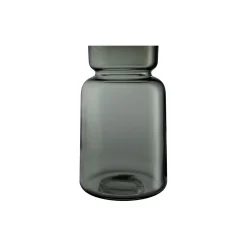Silhouette glasvase, smoked grey