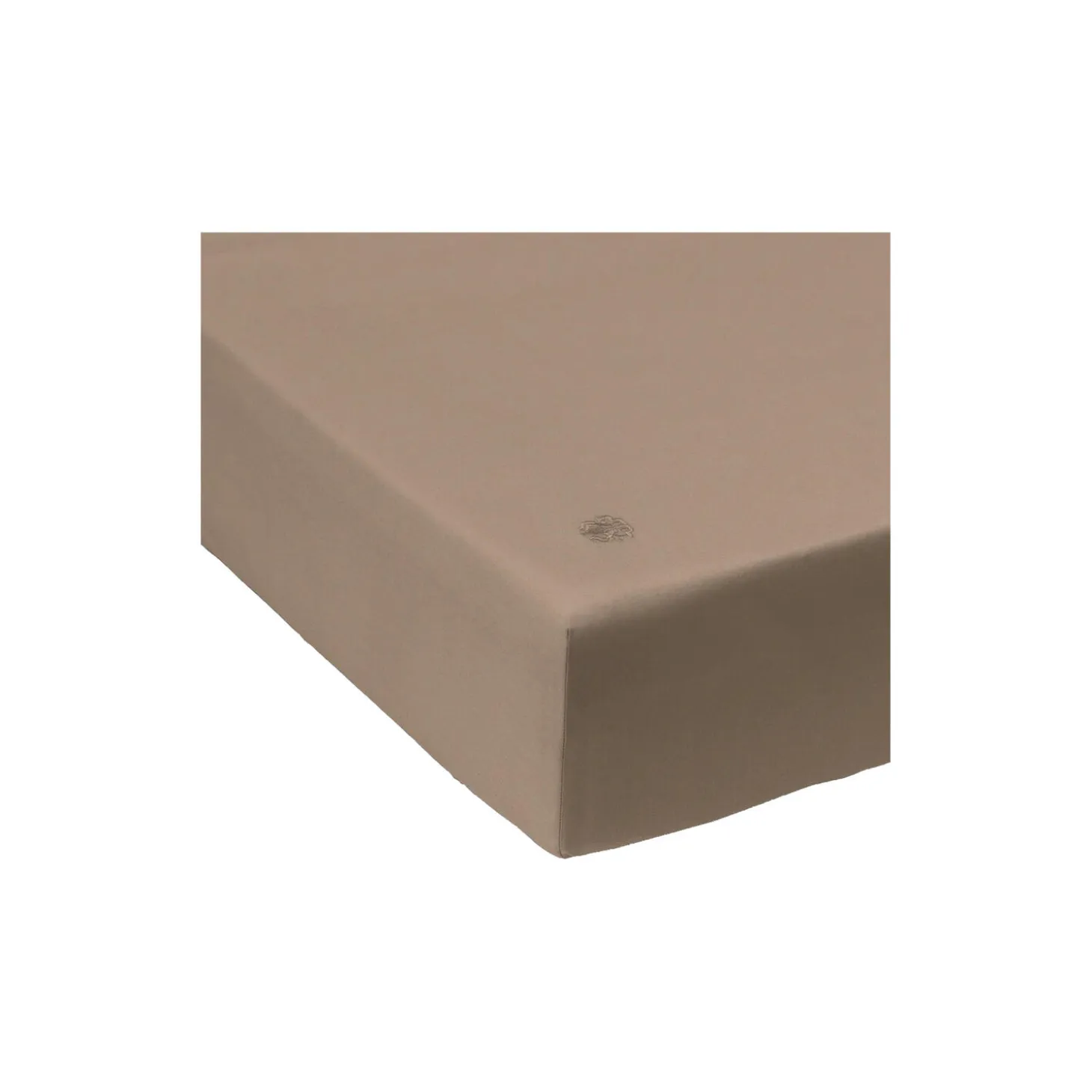 SUPIMA PERCALE lagen til boxmadras, walnut