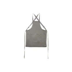 Suspender forklæde, grå-grøn