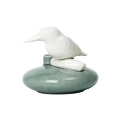 Sweet Stories Kingfisher vase, peacock
