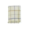 Tartan plaid, off-white/mustard