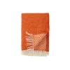 Velvet uld plaid, rust