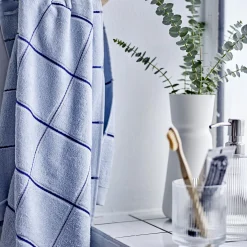 Vista håndklæde, linen blue