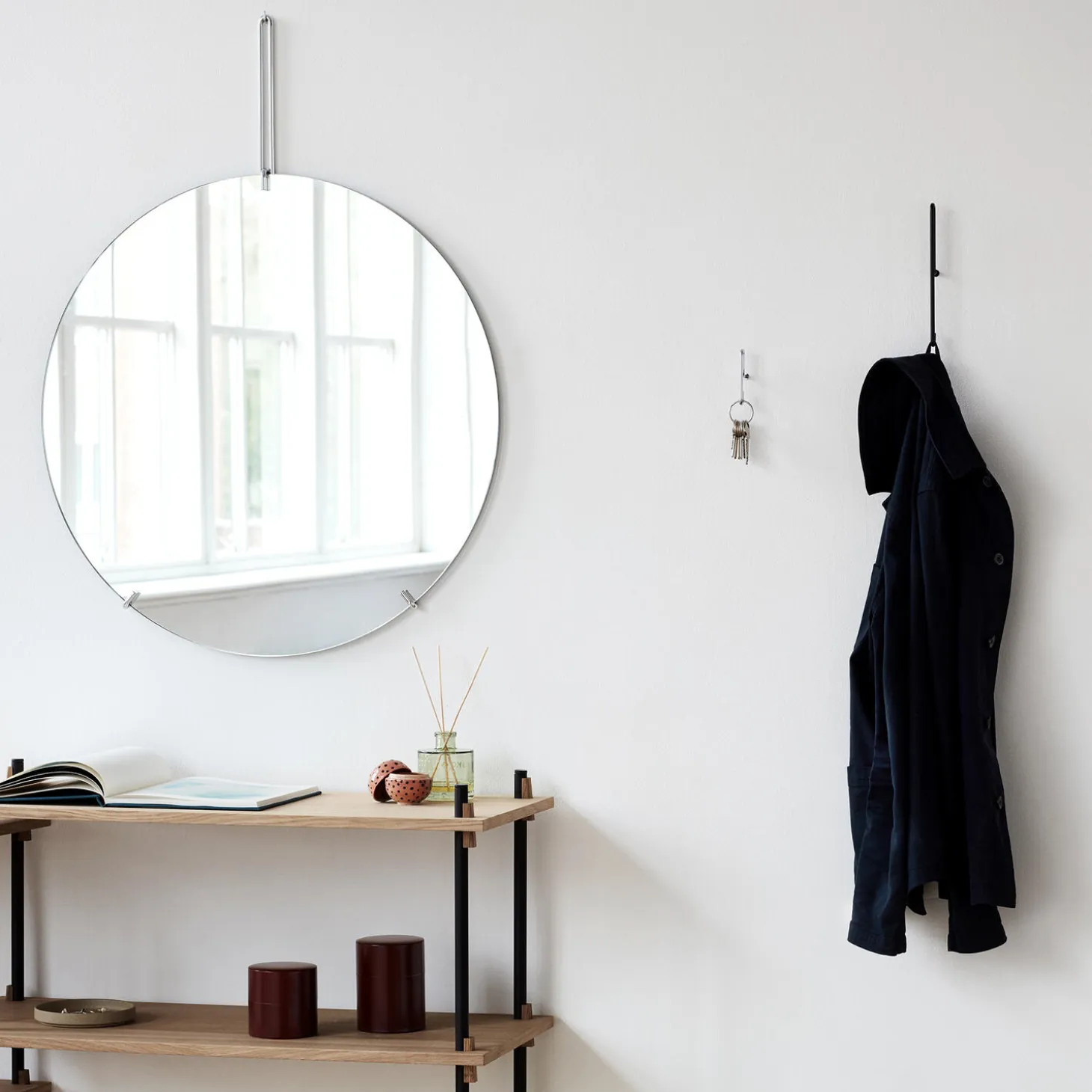 Wall Mirror, chrome