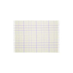 Warp and Weft plaid, 02106 vibrant - raw white/lilac